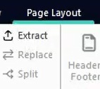 Extract command on Nitro's Page Layout tab